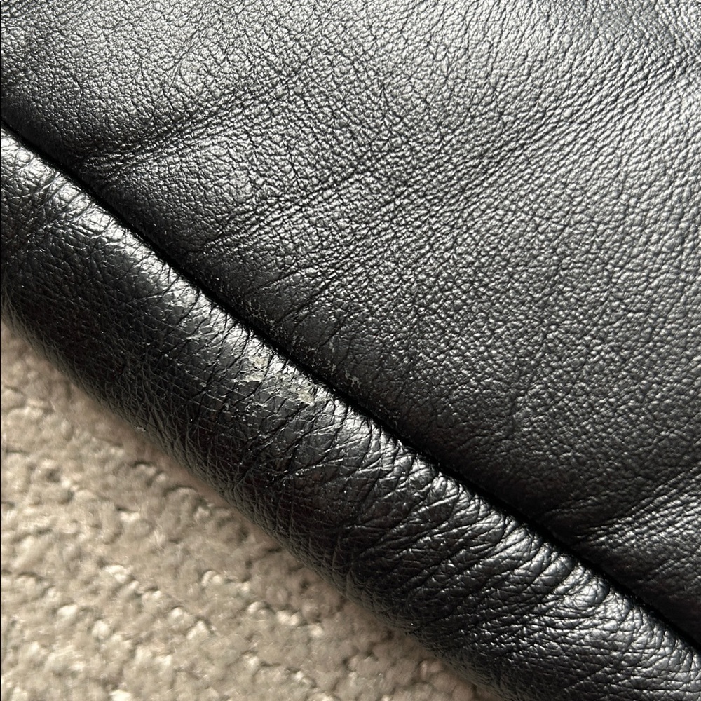 Wilsons Leather Genevieve Jacket Womens Small Black Faux Fur Liner c-6 - Picture 10 of 16